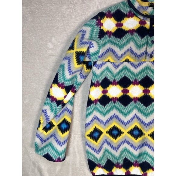 Patagonia Synchilla Snap-T Fleece Pullover Timber Twist Aztec Print S RARE - Picture 3 of 7